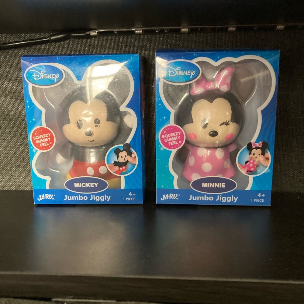 Minnie and Mickey Mouse Jumbo Jiggle Squishys Bundle